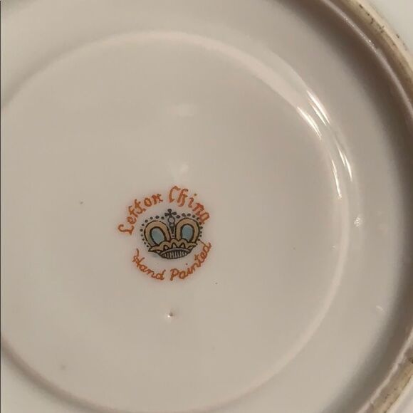 Vtg Lefton small rose pattern cup & saucer - Picture 5 of 8